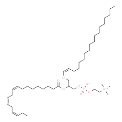 ChemSpider 2D Image | PC(P-18:0/18:3(9Z,12Z,15Z)) | C44H82NO7P