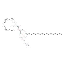 ChemSpider 2D Image | PC(P-18:0/20:5(5Z,8Z,11Z,14Z,17Z)) | C46H82NO7P