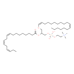 ChemSpider 2D Image | PC(P-18:1(11Z)/18:3(9Z,12Z,15Z)) | C44H80NO7P