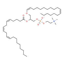 ChemSpider 2D Image | PC(P-18:1(11Z)/20:3(5Z,8Z,11Z)) | C46H84NO7P