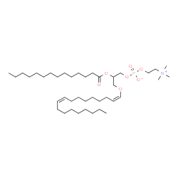 ChemSpider 2D Image | PC(P-18:1(9Z)/14:0) | C40H78NO7P