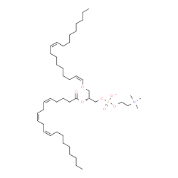 ChemSpider 2D Image | PC(P-18:1(9Z)/20:3(5Z,8Z,11Z)) | C46H84NO7P
