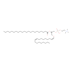 ChemSpider 2D Image | (2R)-2-(Docosanoyloxy)-3-[(1Z,9Z)-1,9-octadecadien-1-yloxy]propyl 2-(trimethylammonio)ethyl phosphate | C48H94NO7P