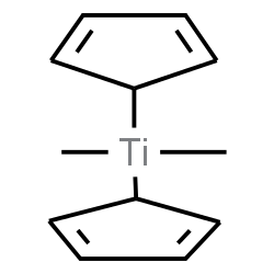 ChemSpider 2D Image | Di-2,4-cyclopentadien-1-yl(dimethyl)titanium | C12H16Ti