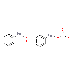ChemSpider 2D Image | (Borato-kappaO)(phenyl)mercury - hydroxy(phenyl)mercury (1:1) | C12H13BHg2O4
