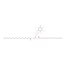 ChemSpider 2D Image | (2R)-3-[(Hydroxy{[(1s,3R)-2,3,4,5,6-pentahydroxycyclohexyl]oxy}phosphoryl)oxy]-2-(palmitoyloxy)propyl stearate | C43H83O13P