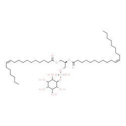 ChemSpider 2D Image | (2R)-1-[(Hydroxy{[(1s,3R)-2,3,4,5,6-pentahydroxycyclohexyl]oxy}phosphoryl)oxy]-3-[(11Z)-11-octadecenoyloxy]-2-propanyl (11Z)-11-icosenoate | C47H87O13P