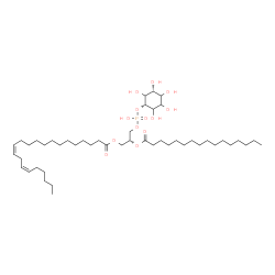 ChemSpider 2D Image | (2R)-3-[(Hydroxy{[(1s,3R)-2,3,4,5,6-pentahydroxycyclohexyl]oxy}phosphoryl)oxy]-2-(palmitoyloxy)propyl (13Z,16Z)-13,16-docosadienoate | C47H87O13P