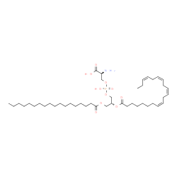 ChemSpider 2D Image | PS(18:0/20:4(8Z,11Z,14Z,17Z)) | C44H78NO10P