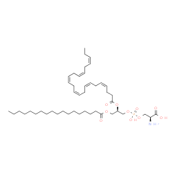ChemSpider 2D Image | 1-Octadecanoyl-2-(4Z,7Z,10Z,13Z,16Z,19Z-docosahexaenoyl)-sn-glycero-3-phosphoserine | C46H78NO10P