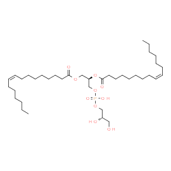 ChemSpider 2D Image | (2R)-3-({[(2S)-2,3-Dihydroxypropoxy](hydroxy)phosphoryl}oxy)-2-[(9Z)-9-hexadecenoyloxy]propyl (9Z)-9-hexadecenoate | C38H71O10P
