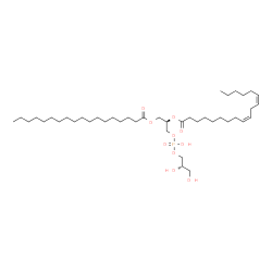 ChemSpider 2D Image | PG(18:0/18:2(9Z,12Z)) | C42H79O10P