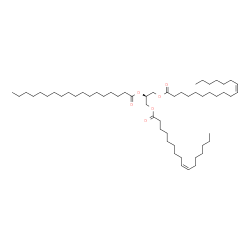 ChemSpider 2D Image | TG(16:1(9Z)/18:0/18:1(11Z))[iso6] | C55H102O6