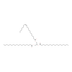 ChemSpider 2D Image | 2,3-Bis(stearoyloxy)propyl (11Z)-11-octadecenoate | C57H108O6