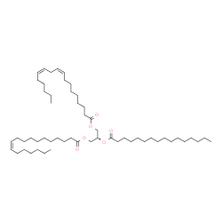 ChemSpider 2D Image | TG(18:1(11Z)/16:0/18:2(9Z,12Z))[iso3] | C55H100O6
