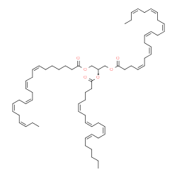 ChemSpider 2D Image | (2R)-3-[(7Z,10Z,13Z,16Z,19Z)-7,10,13,16,19-Docosapentaenoyloxy]-2-[(5Z,8Z,11Z,14Z)-5,8,11,14-icosatetraenoyloxy]propyl (4Z,7Z,10Z,13Z,16Z,19Z)-4,7,10,13,16,19-docosahexaenoate | C67H100O6