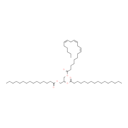 ChemSpider 2D Image | 2-(Palmitoyloxy)-3-(pentadecanoyloxy)propyl (8Z,11Z,14Z)-8,11,14-icosatrienoate | C54H98O6