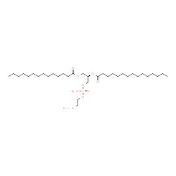 ChemSpider 2D Image | (17R)-23-Amino-20-hydroxy-20-oxido-14-oxo-15,19,21-trioxa-20lambda~5~-phosphatricosan-17-yl pentadecanoate | C34H68NO8P