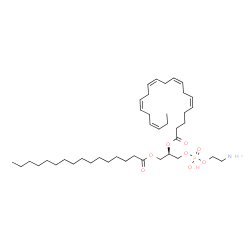 ChemSpider 2D Image | (19R)-25-Amino-22-hydroxy-22-oxido-16-oxo-17,21,23-trioxa-22lambda~5~-phosphapentacosan-19-yl (5Z,8Z,11Z,14Z,17Z)-5,8,11,14,17-icosapentaenoate | C41H72NO8P