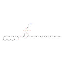 ChemSpider 2D Image | (7Z,19R)-25-Amino-22-hydroxy-22-oxido-16-oxo-17,21,23-trioxa-22lambda~5~-phosphapentacos-7-en-19-yl stearate | C39H76NO8P