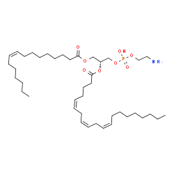 ChemSpider 2D Image | 1-Palmitoleoyl-2-meadoyl-sn-glycero-3-phosphoethanolamine | C41H74NO8P