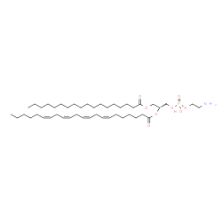 ChemSpider 2D Image | 1-octadecanoyl-2-(7Z,10Z,13Z,16Z)-docosatetraenoyl-sn-glycero-3-phosphoethanolamine | C45H82NO8P