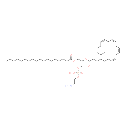 ChemSpider 2D Image | (21R)-27-Amino-24-hydroxy-24-oxido-18-oxo-19,23,25-trioxa-24lambda~5~-phosphaheptacosan-21-yl (7Z,10Z,13Z,16Z,19Z)-7,10,13,16,19-docosapentaenoate | C45H80NO8P