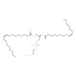 ChemSpider 2D Image | 1-oleoyl-2-palmitoleoyl-sn-glycero-3-phosphoethanolamine | C39H74NO8P