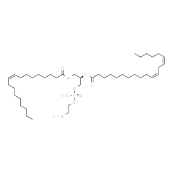 ChemSpider 2D Image | (9Z,21R)-27-Amino-24-hydroxy-24-oxido-18-oxo-19,23,25-trioxa-24lambda~5~-phosphaheptacos-9-en-21-yl (11Z,14Z)-11,14-icosadienoate | C43H80NO8P