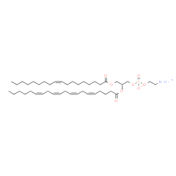 ChemSpider 2D Image | 1-oleoyl-2-arachidonoyl-sn-glycerol-3-phosphoethanolamine | C43H76NO8P