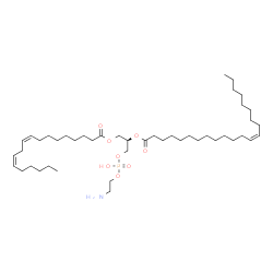 ChemSpider 2D Image | (6Z,9Z,21R)-27-Amino-24-hydroxy-24-oxido-18-oxo-19,23,25-trioxa-24lambda~5~-phosphaheptacosa-6,9-dien-21-yl (13Z)-13-docosenoate | C45H84NO8P