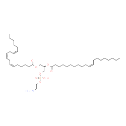 ChemSpider 2D Image | (6Z,9Z,12Z,21R)-27-Amino-24-hydroxy-24-oxido-18-oxo-19,23,25-trioxa-24lambda~5~-phosphaheptacosa-6,9,12-trien-21-yl (11Z)-11-icosenoate | C43H78NO8P