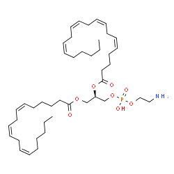 ChemSpider 2D Image | (6Z,9Z,12Z,21R)-27-Amino-24-hydroxy-24-oxido-18-oxo-19,23,25-trioxa-24lambda~5~-phosphaheptacosa-6,9,12-trien-21-yl (5Z,8Z,11Z,14Z)-5,8,11,14-icosatetraenoate | C43H72NO8P