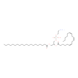 ChemSpider 2D Image | 1-Arachidonyl-2-gamma-linolenoyl-sn-glycero-3-phosphoethanolamine | C43H80NO8P