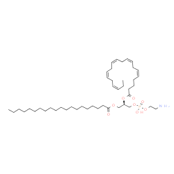 ChemSpider 2D Image | 1-Arachidonyl-2-eicosapentaenoyl-sn-glycero-3-phosphoethanolamine | C45H80NO8P