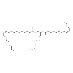 ChemSpider 2D Image | (2R)-3-{[(2-Aminoethoxy)(hydroxy)phosphoryl]oxy}-2-[(9Z)-9-tetradecenoyloxy]propyl (11Z)-11-icosenoate | C39H74NO8P