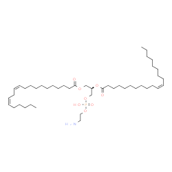 ChemSpider 2D Image | (2R)-3-{[(2-Aminoethoxy)(hydroxy)phosphoryl]oxy}-2-[(11Z)-11-icosenoyloxy]propyl (11Z,14Z)-11,14-icosadienoate | C45H84NO8P