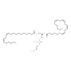 ChemSpider 2D Image | (6Z,9Z,23R)-29-Amino-26-hydroxy-26-oxido-20-oxo-21,25,27-trioxa-26lambda~5~-phosphanonacosa-6,9-dien-23-yl (7Z,10Z,13Z,16Z)-7,10,13,16-docosatetraenoate | C47H82NO8P
