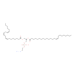 ChemSpider 2D Image | (6Z,9Z,12Z,23R)-29-Amino-26-hydroxy-26-oxido-20-oxo-21,25,27-trioxa-26lambda~5~-phosphanonacosa-6,9,12-trien-23-yl (15Z)-15-tetracosenoate | C49H90NO8P