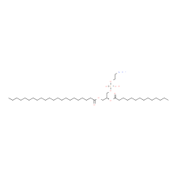 ChemSpider 2D Image | (2R)-3-{[(2-Aminoethoxy)(hydroxy)phosphoryl]oxy}-2-(tetradecanoyloxy)propyl docosanoate | C41H82NO8P