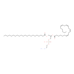 ChemSpider 2D Image | (25R)-31-Amino-28-hydroxy-28-oxido-22-oxo-23,27,29-trioxa-28lambda~5~-phosphahentriacontan-25-yl (7Z,10Z,13Z,16Z)-7,10,13,16-docosatetraenoate | C49H90NO8P