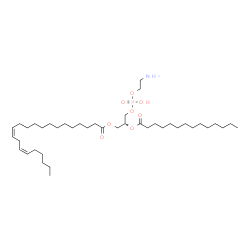 ChemSpider 2D Image | (2R)-3-{[(2-Aminoethoxy)(hydroxy)phosphoryl]oxy}-2-(tetradecanoyloxy)propyl (13Z,16Z)-13,16-docosadienoate | C41H78NO8P