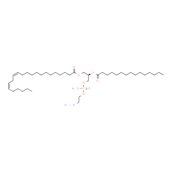 ChemSpider 2D Image | (2R)-3-{[(2-Aminoethoxy)(hydroxy)phosphoryl]oxy}-2-(pentadecanoyloxy)propyl (13Z,16Z)-13,16-docosadienoate | C42H80NO8P