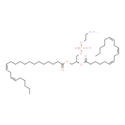 ChemSpider 2D Image | (2R)-3-{[(2-Aminoethoxy)(hydroxy)phosphoryl]oxy}-2-[(6Z,9Z,12Z)-6,9,12-octadecatrienoyloxy]propyl (13Z,16Z)-13,16-docosadienoate | C45H80NO8P
