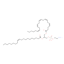 ChemSpider 2D Image | (2R)-3-{[(2-Aminoethoxy)(hydroxy)phosphoryl]oxy}-2-[(11Z)-11-icosenoyloxy]propyl (4Z,7Z,10Z,13Z,16Z)-4,7,10,13,16-docosapentaenoate | C47H82NO8P