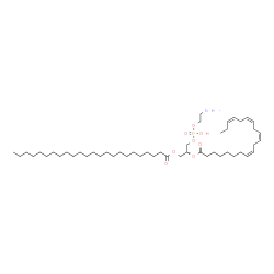 ChemSpider 2D Image | (2R)-3-{[(2-Aminoethoxy)(hydroxy)phosphoryl]oxy}-2-[(8Z,11Z,14Z,17Z)-8,11,14,17-icosatetraenoyloxy]propyl tetracosanoate | C49H90NO8P