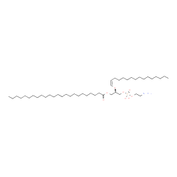 ChemSpider 2D Image | (2R)-3-{[(2-Aminoethoxy)(hydroxy)phosphoryl]oxy}-2-[(1Z)-1-hexadecen-1-yloxy]propyl tetracosanoate | C45H90NO7P