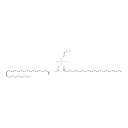 ChemSpider 2D Image | (2R)-3-{[(2-Aminoethoxy)(hydroxy)phosphoryl]oxy}-2-(icosanoyloxy)propyl (15Z)-15-tetracosenoate | C49H96NO8P
