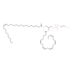ChemSpider 2D Image | (2R)-3-{[(2-Aminoethoxy)(hydroxy)phosphoryl]oxy}-2-[(5Z,8Z,11Z,14Z,17Z)-5,8,11,14,17-icosapentaenoyloxy]propyl (15Z)-15-tetracosenoate | C49H86NO8P