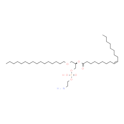ChemSpider 2D Image | (19R)-25-Amino-22-hydroxy-22-oxido-17,21,23-trioxa-22lambda~5~-phosphapentacosan-19-yl (9Z)-9-octadecenoate | C39H78NO7P